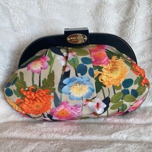 Nine West Floral Fabric Clutch NWT
